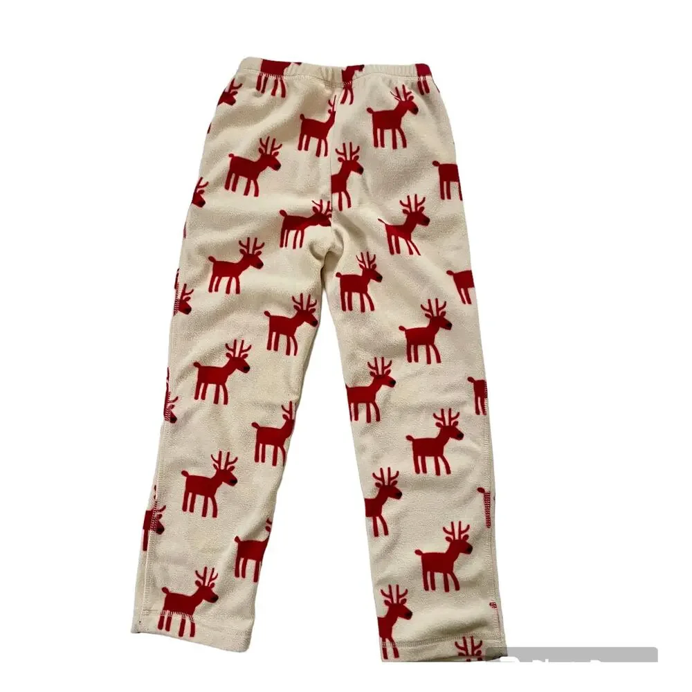 Hanna Andersson Reindeer  Fleece Set Sz 8. (130cm )
